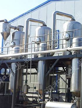 果汁三效降膜蒸发器